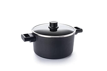 Woll Diamond Logic XR Topf mit Glasdeckel in Box - Induktiv -, Ø 24 cm, 14 cm hoch, 4.5 Liter, mit 2 Seitengriffen - Geeignet für alle Herdarten, Aluminiumguss, Antihaft-Versiegelung im Sale